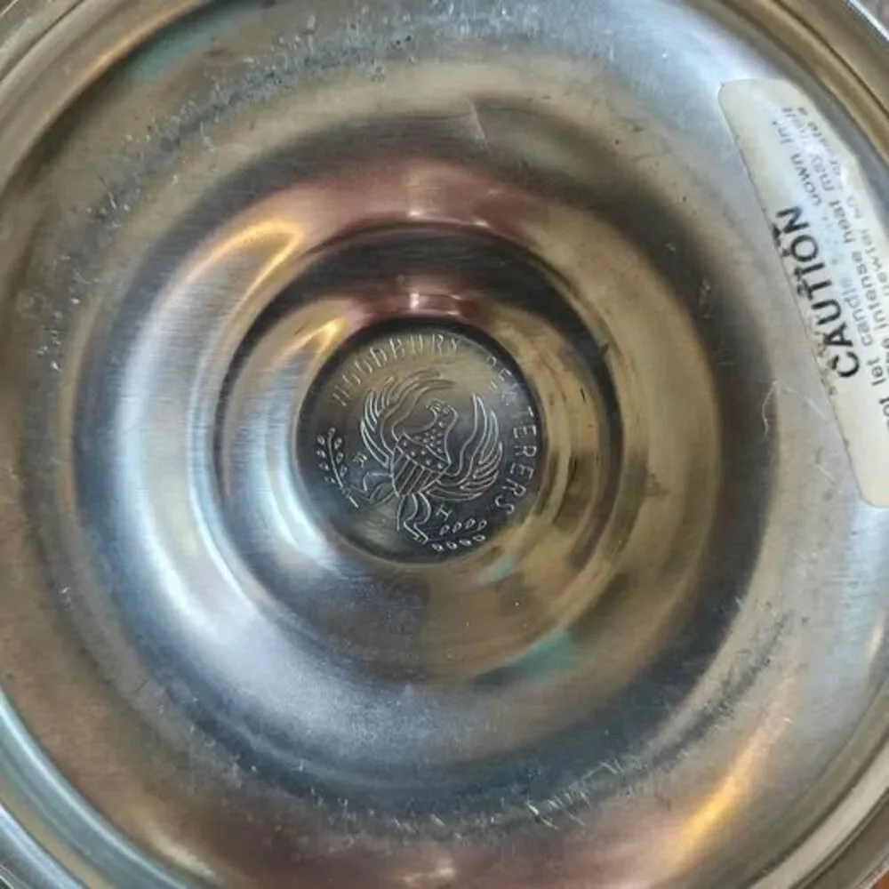 Woodbury Pewterers Pewter Chamberstick Candle Holder